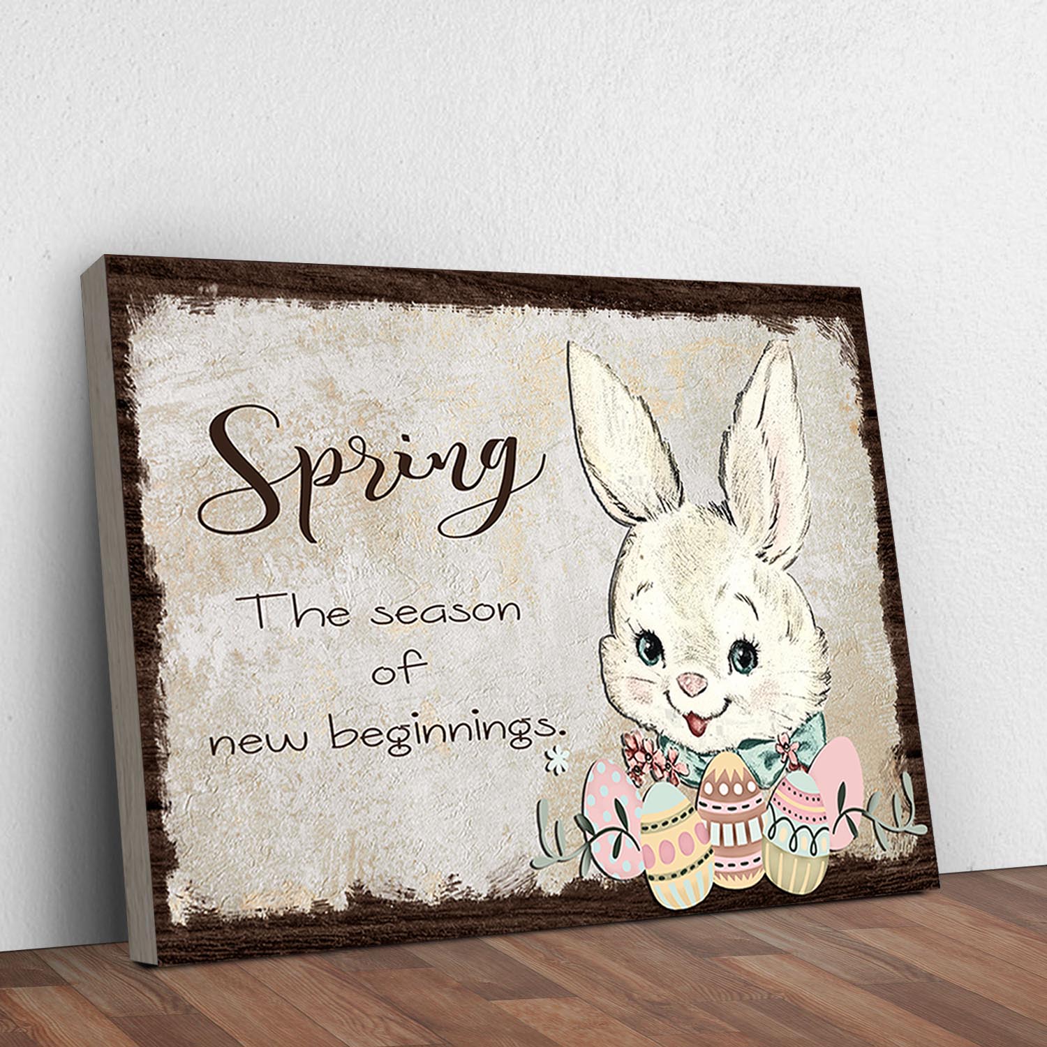 Easter Bunny Spring Sign Style 1 - Image by Tailored Canvases