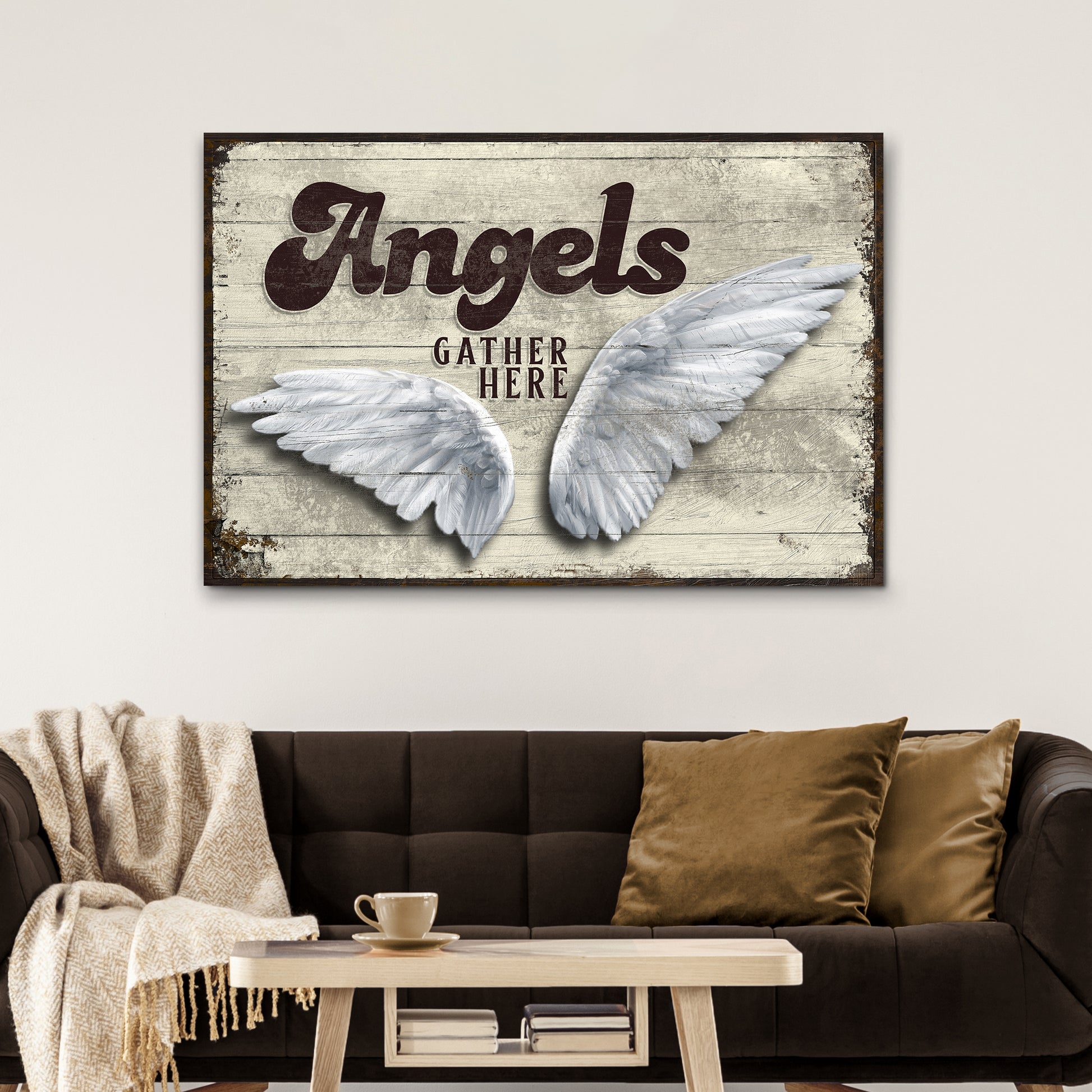 Angels Gather Here Sign II  - Image by Tailored Canvases
