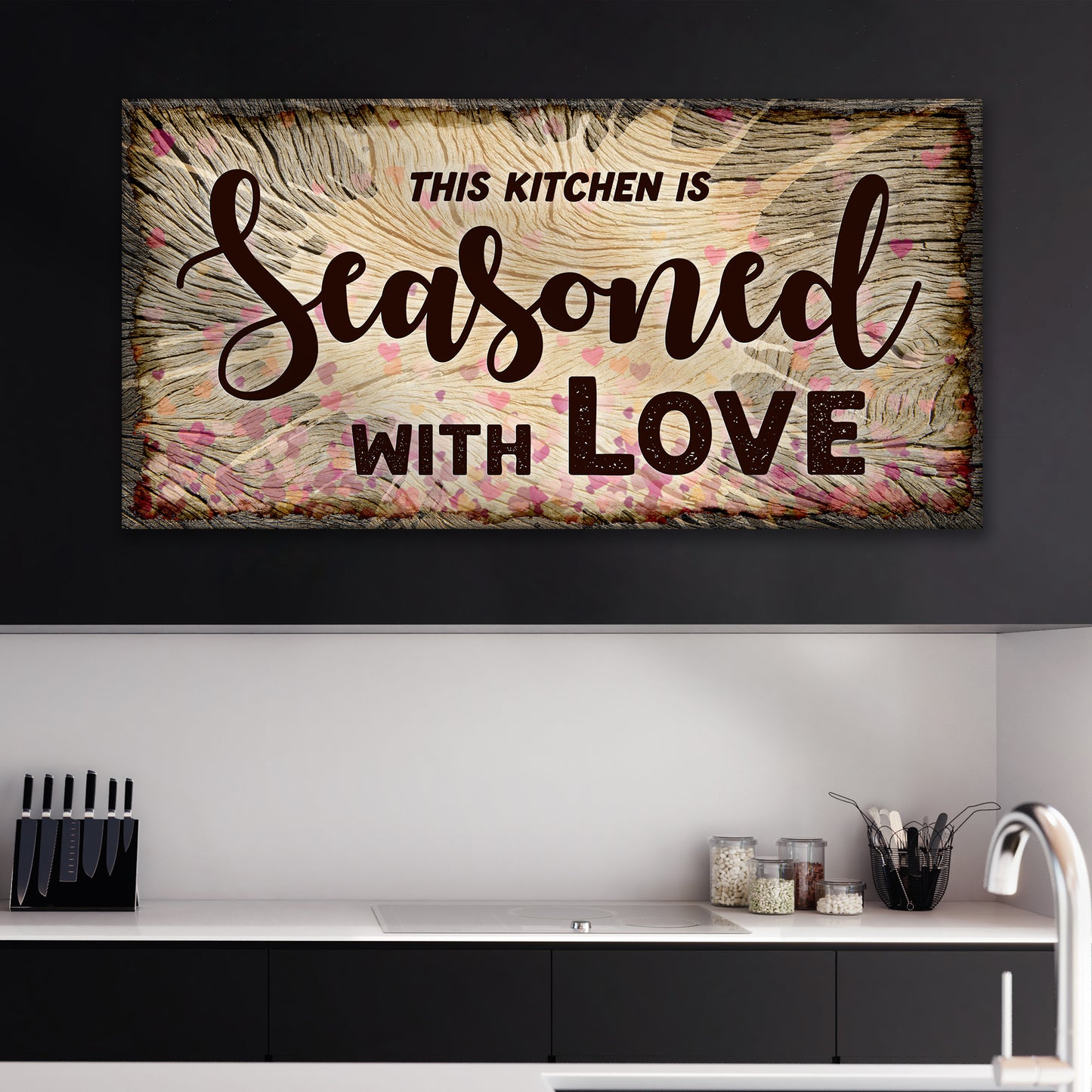 This Kitchen is Seasoned with Love Sign II - Image by Tailored Canvases