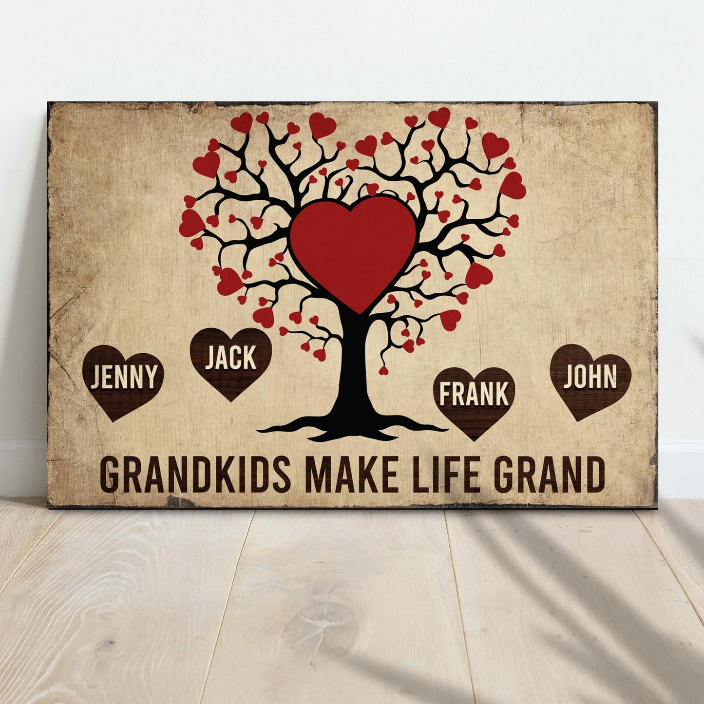 Grandkids Make Life Grand Sign - Image by Tailored Canvases