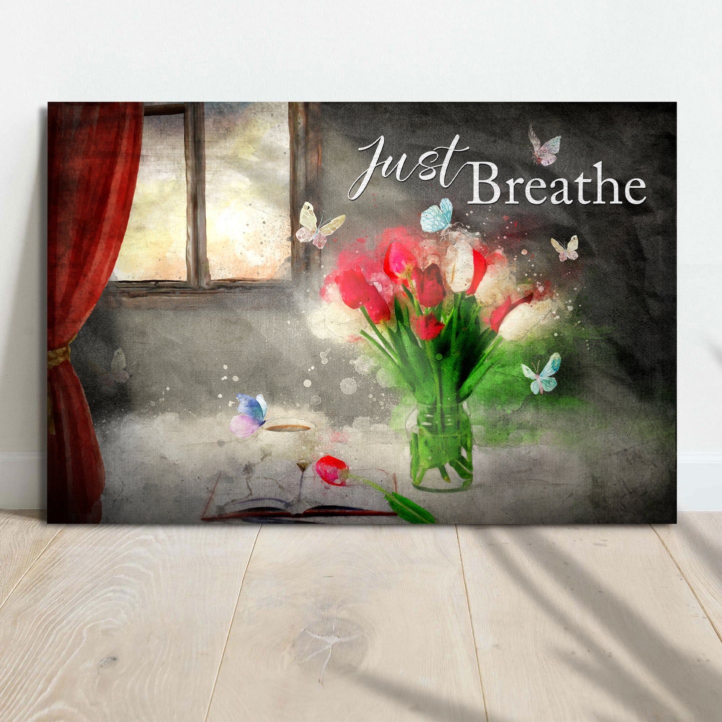 Just Breathe Sign VI - Image by Tailored Canvases