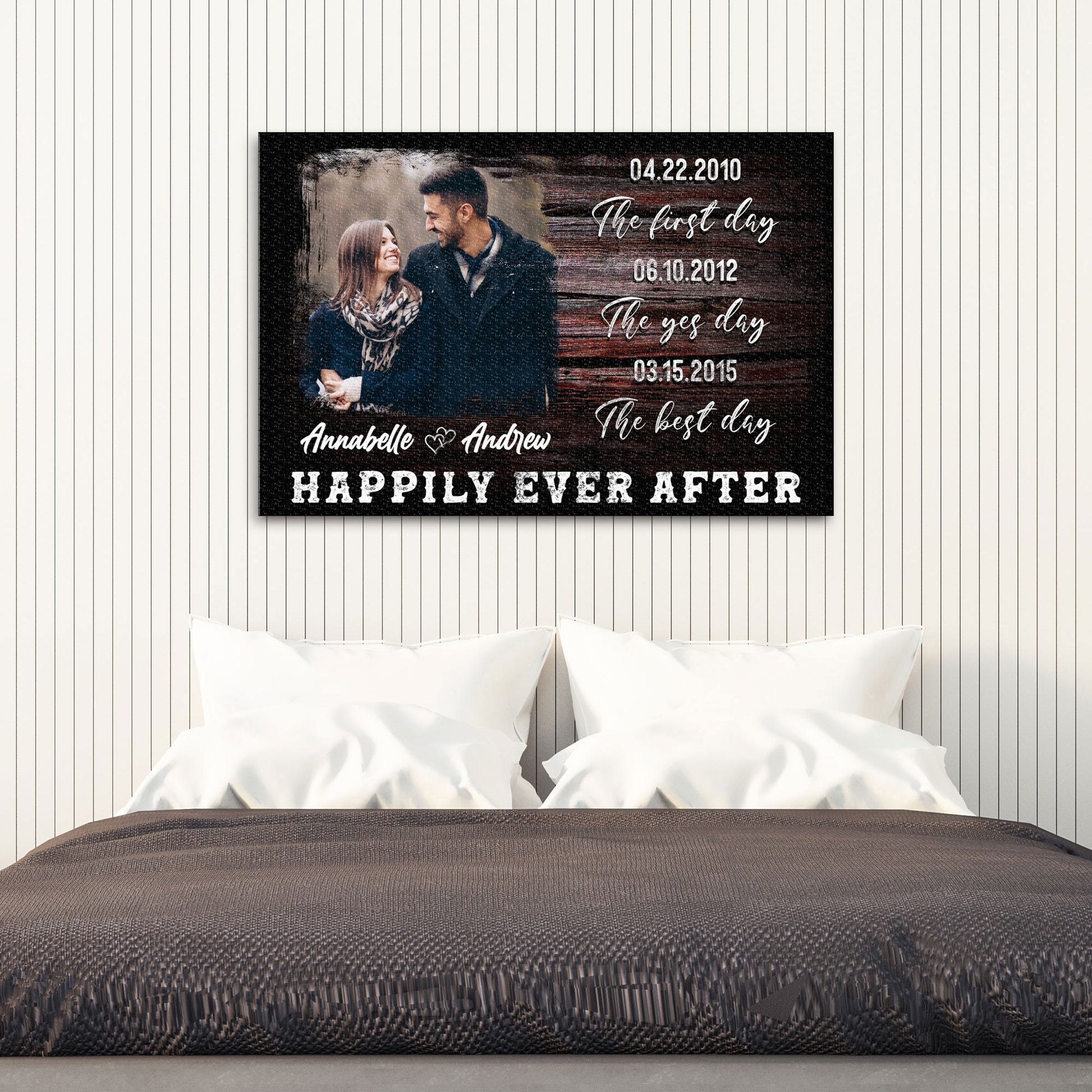 Happily Ever After Couple Sign VI  - Image by Tailored Canvases