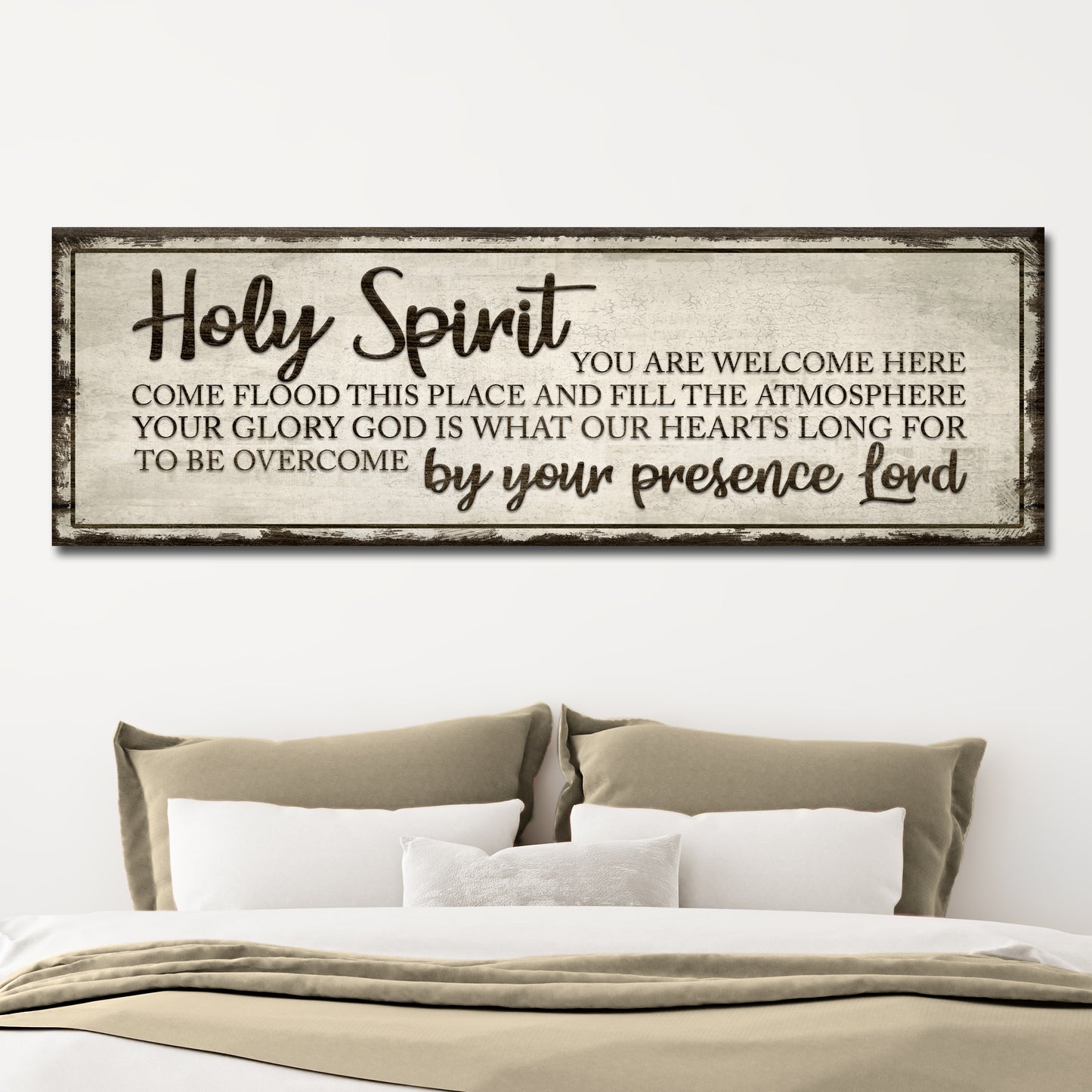 Holy Spirit You Are Welcome Here Sign III - Image by Tailored Canvases