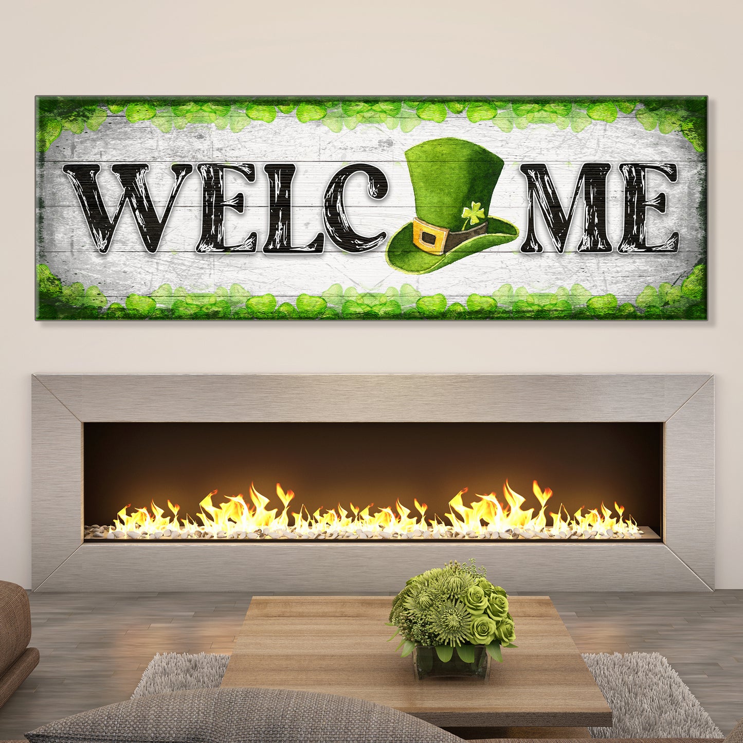 St Patrick's Welcome Sign - Image by Tailored Canvases