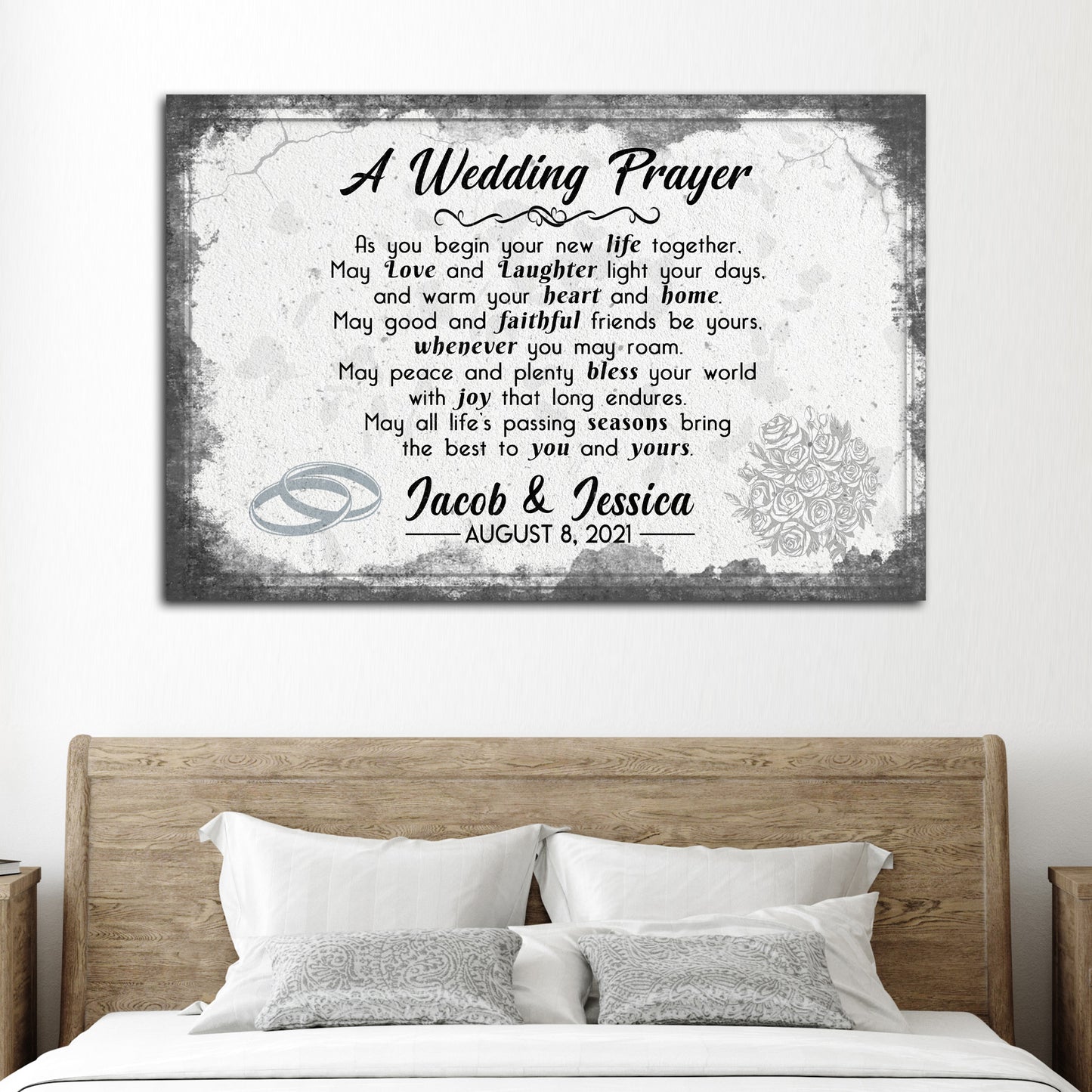 A Wedding Prayer Sign  - Image by Tailored Canvases