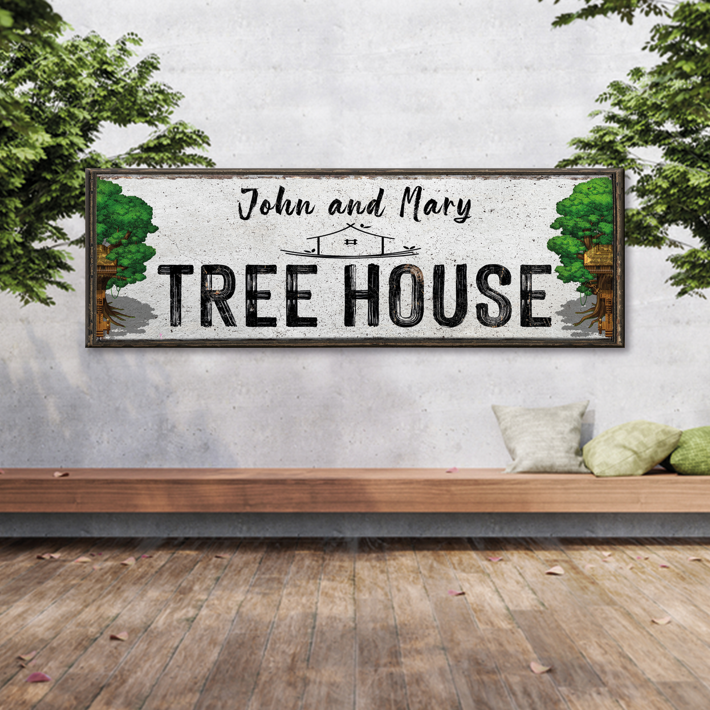 Tree House Name Sign | Customizable Canvas - Image by Tailored Canvases