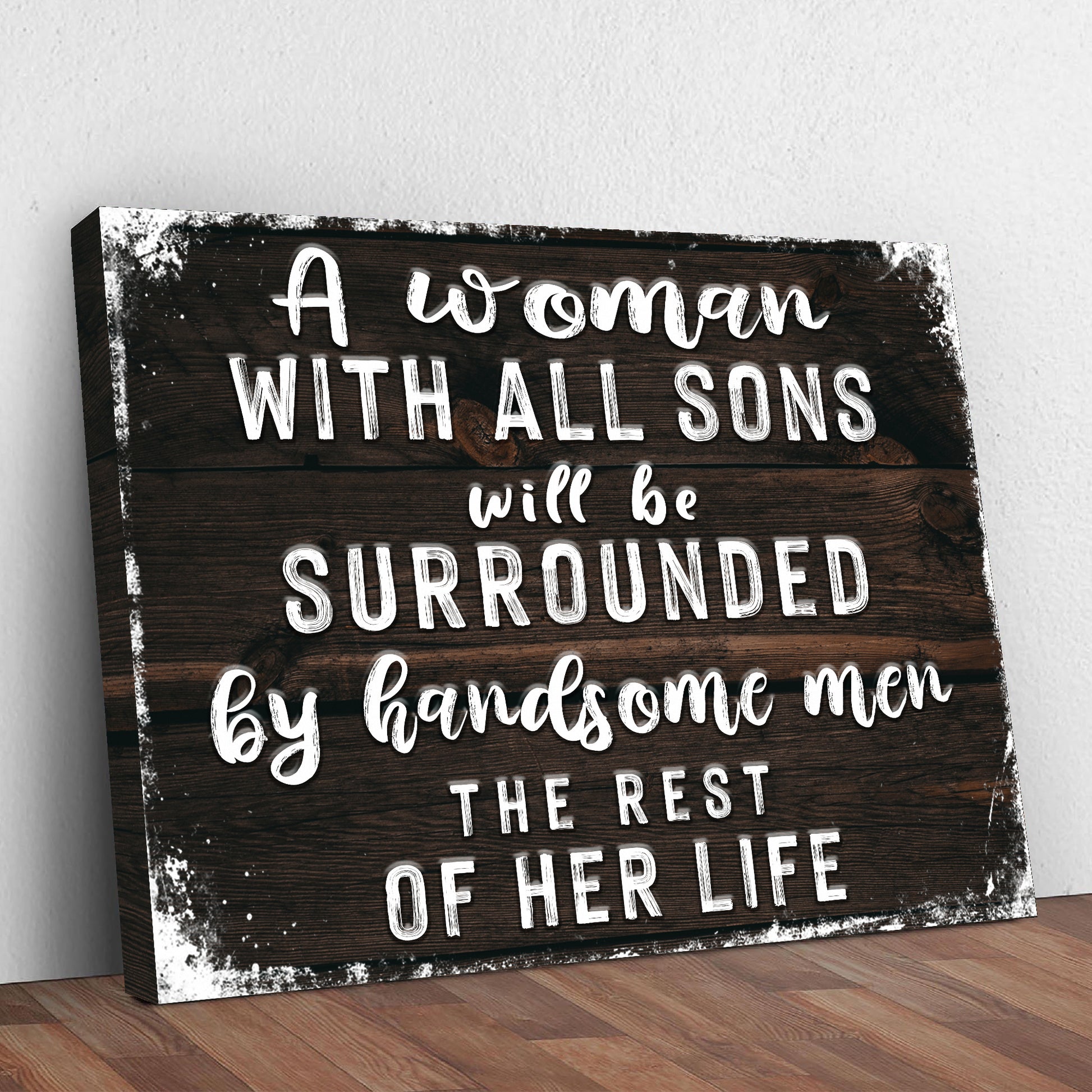 A Woman With All Sons Sign Style 1 - Image by Tailored Canvases