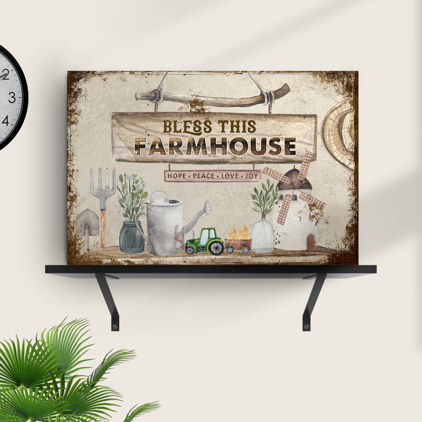 Bless This Farmhouse Sign Style 2 - Image by Tailored Canvases
