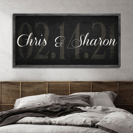 Wedding Date Sign  - Image by Tailored Canvases