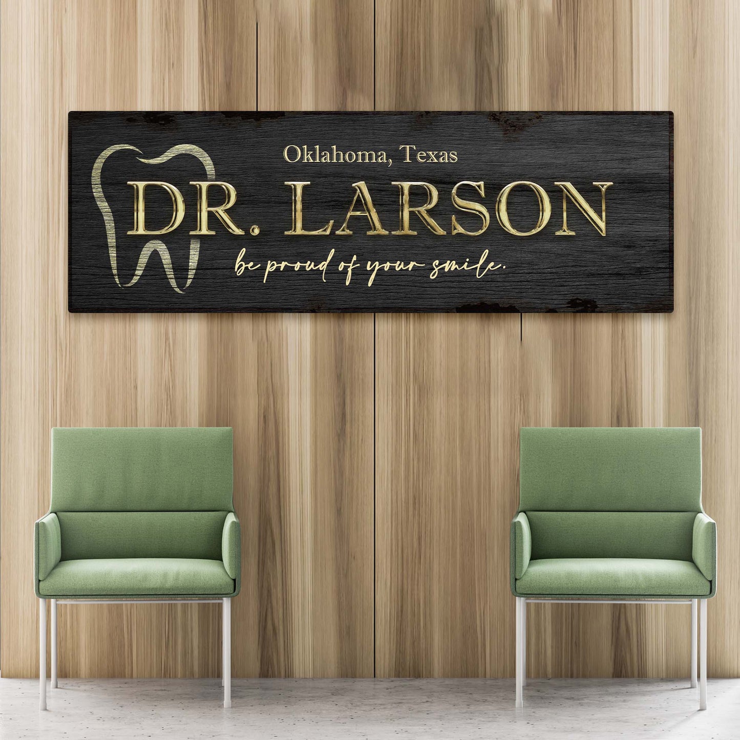 Dentist Name Sign - Image by Tailored Canvases