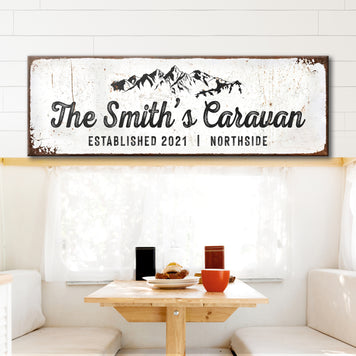 Caravan Last Name Sign