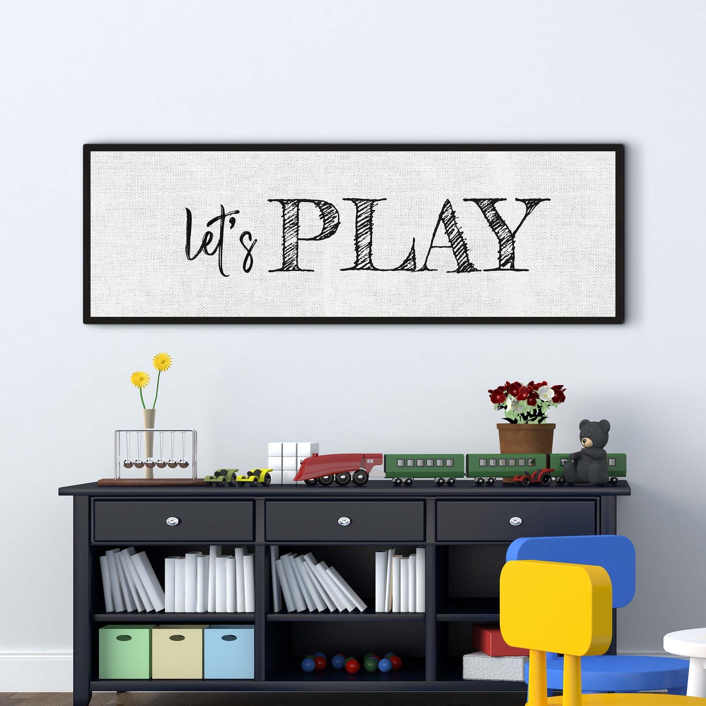 Let's Play Sign Style 1 - Image by Tailored Canvases