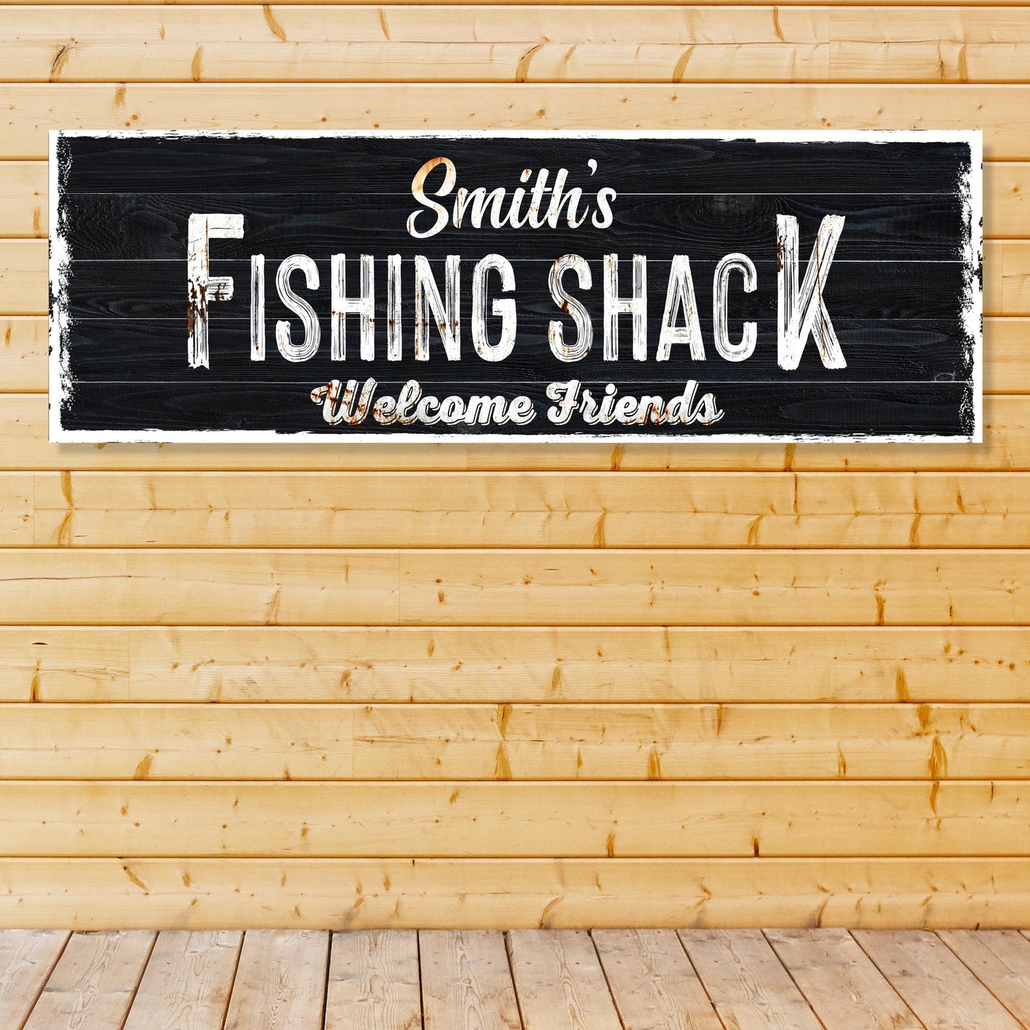 Fishing Shack Sign | Customizable Canvas - Image by Tailored Canvases