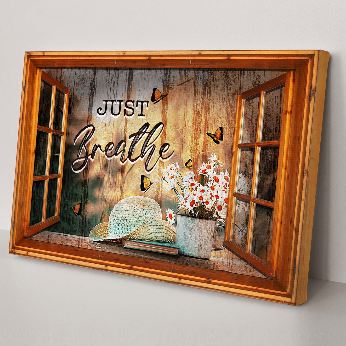 Just Breathe Sign VIII Style 1 - Image by Tailored Canvases