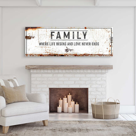 8 Powerful Words Sign - Image by Tailored Canvases