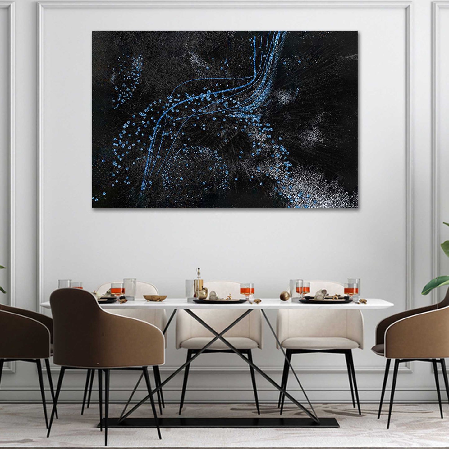 Black Dandelion Canvas Wall Art - Image by Tailored Canvases