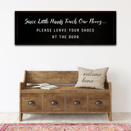 No Shoes Sign - Image by Tailored Canvases