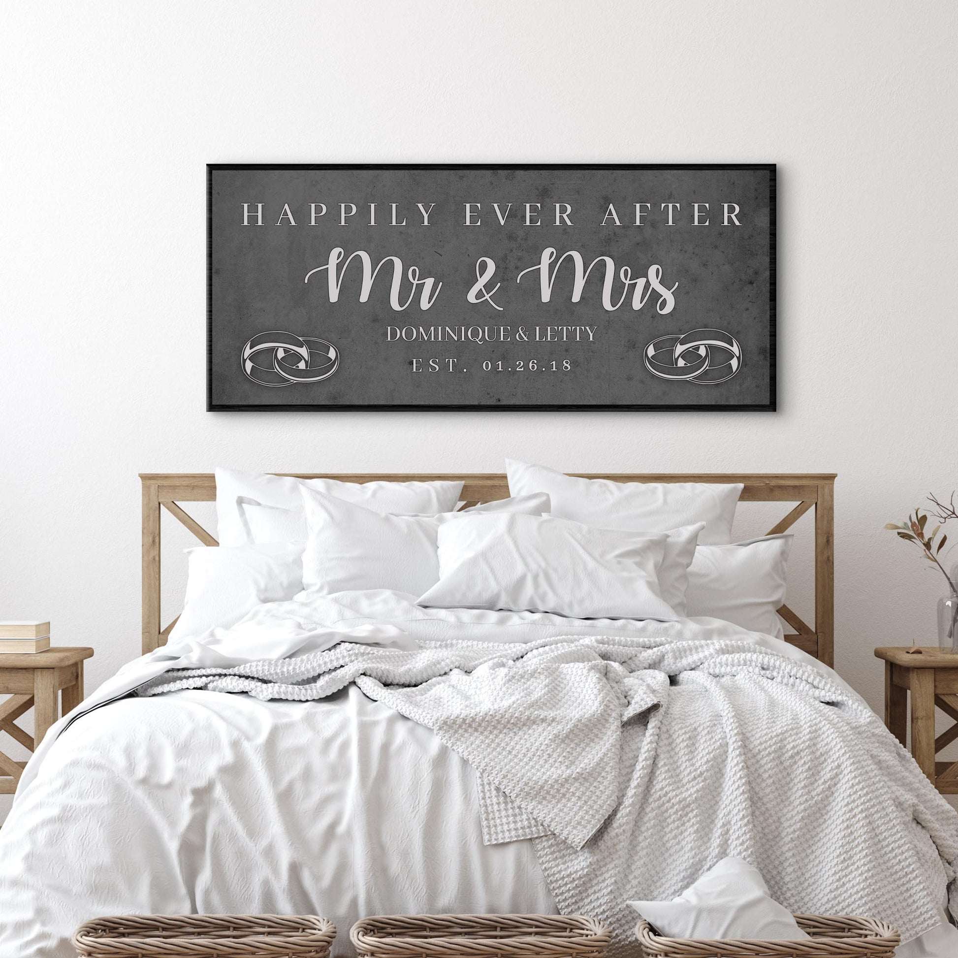 Happily Ever After Couple Sign IV  - Image by Tailored Canvases