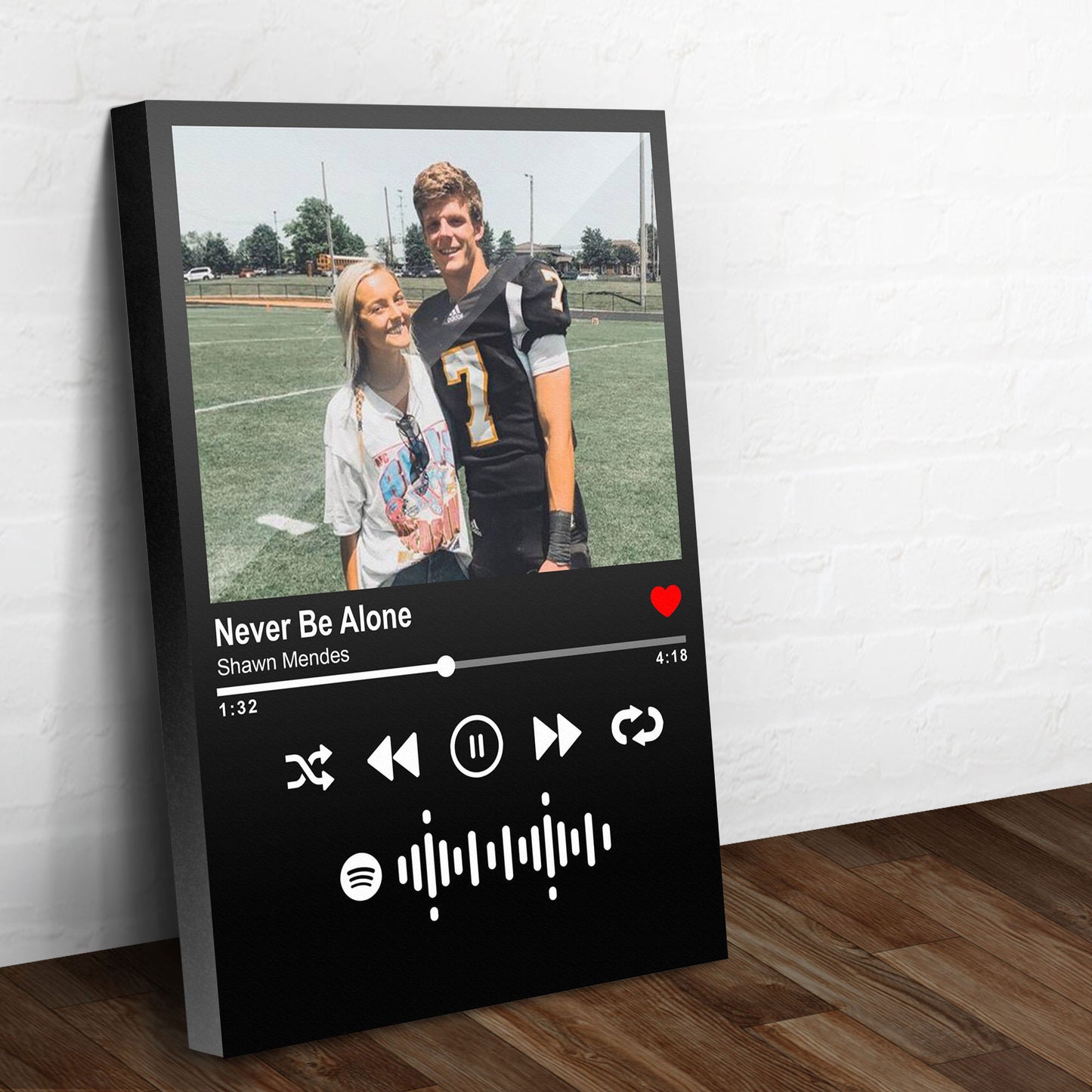 Spotify Couple Print Sign  - Image by Tailored Canvases