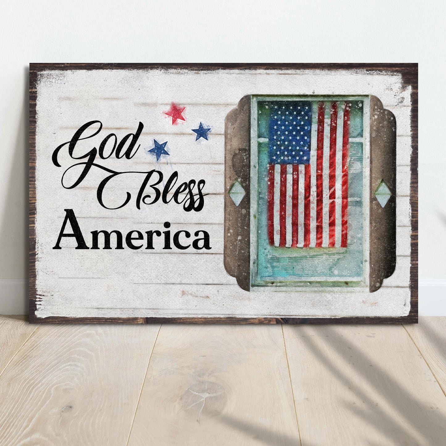 God Bless America Sign V - Image by Tailored Canvases
