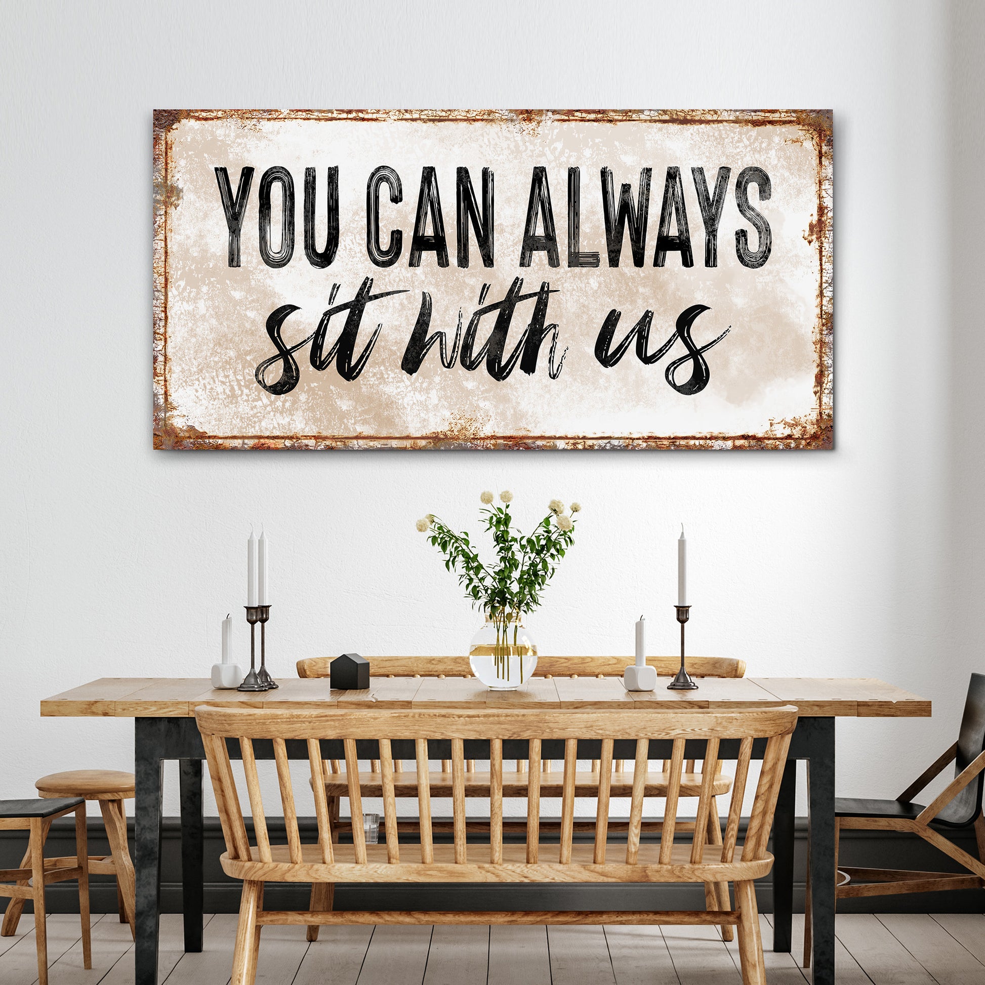 You Can Totally Sit With Us Sign II - Image by Tailored Canvases