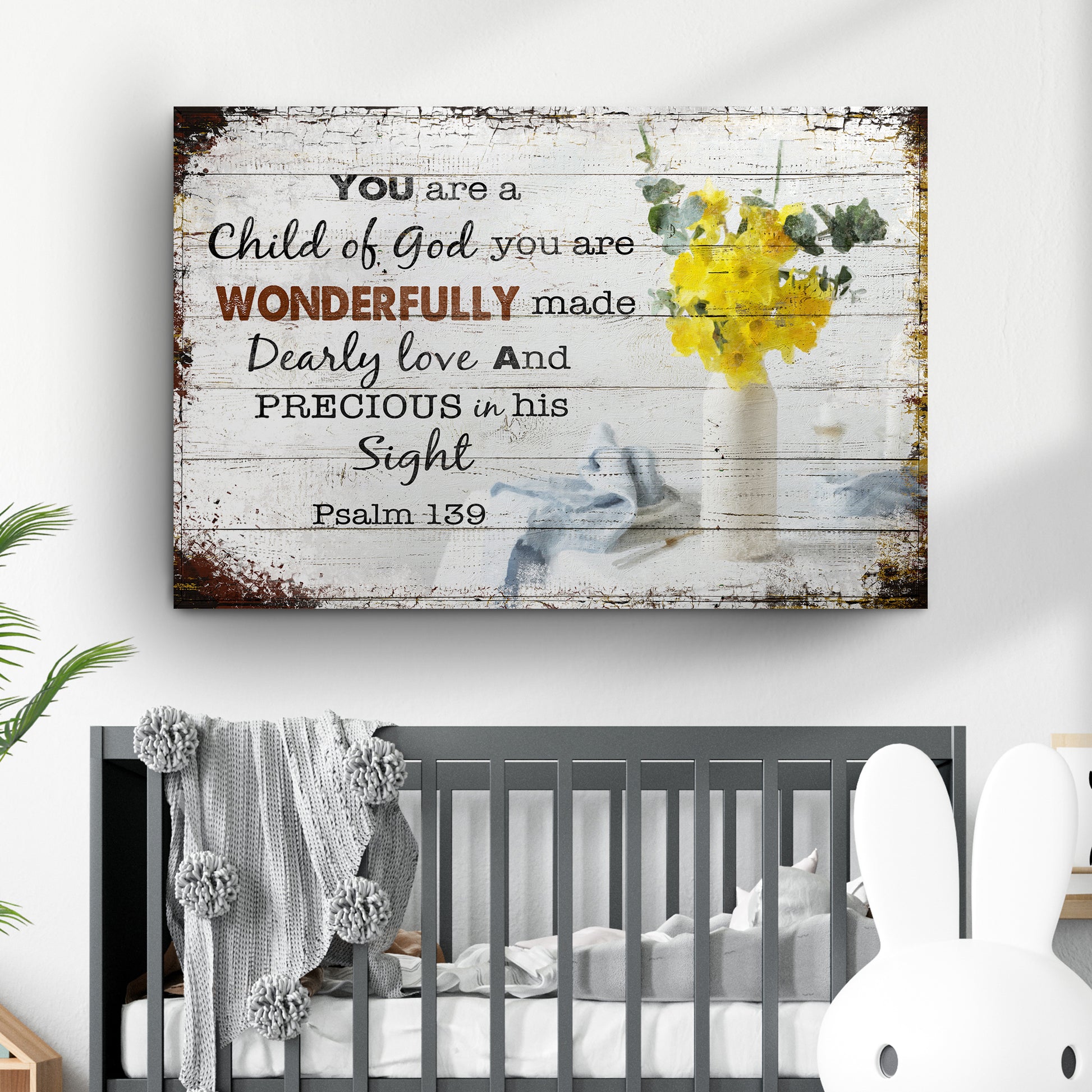 Psalm 139 - You Are A Child Of God Sign  - Image by Tailored Canvases
