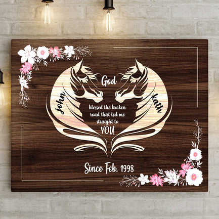 Horse Couple Sign II - Image by Tailored Canvases