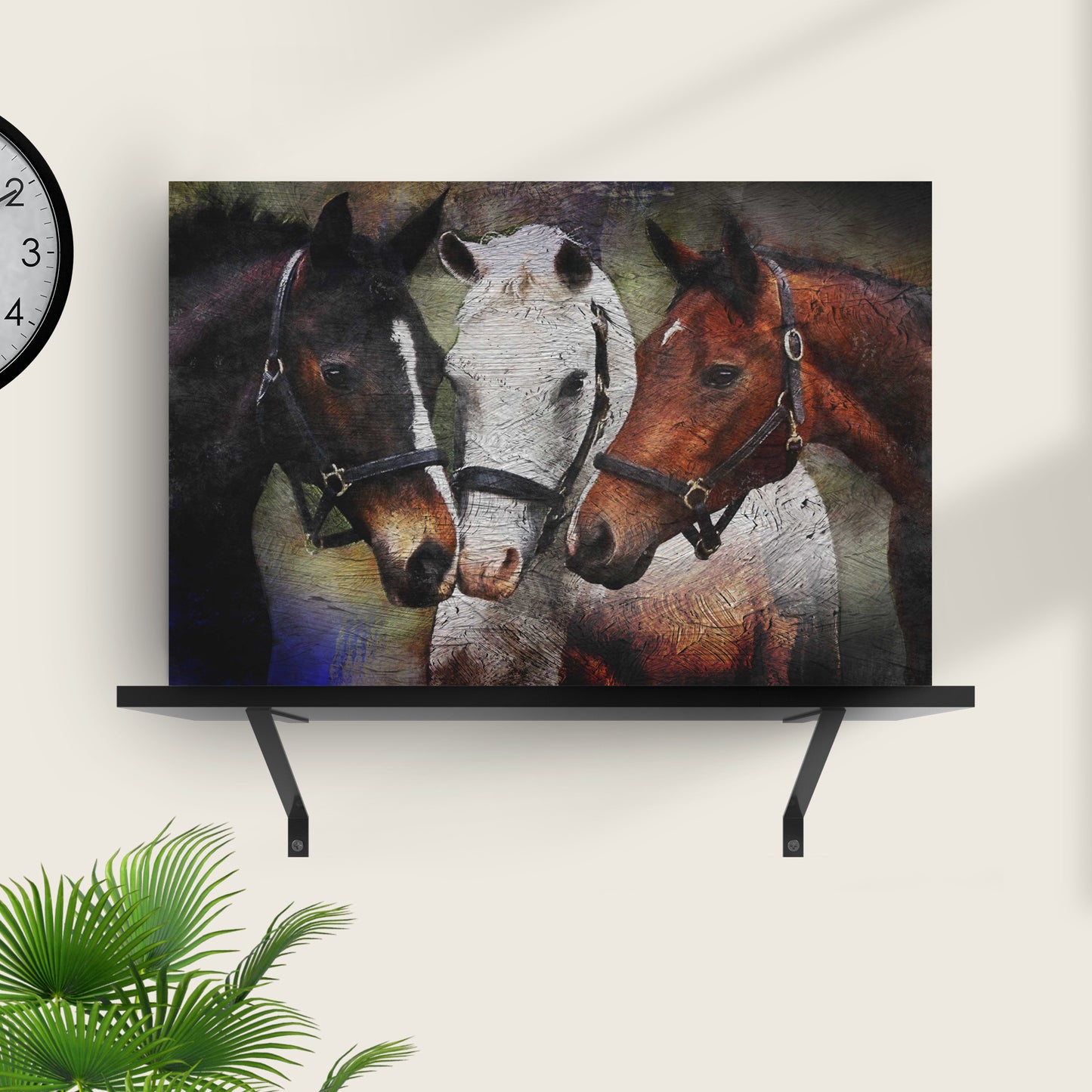 Abstract Modern Horse Canvas Wall Art  - Image by Tailored Canvases