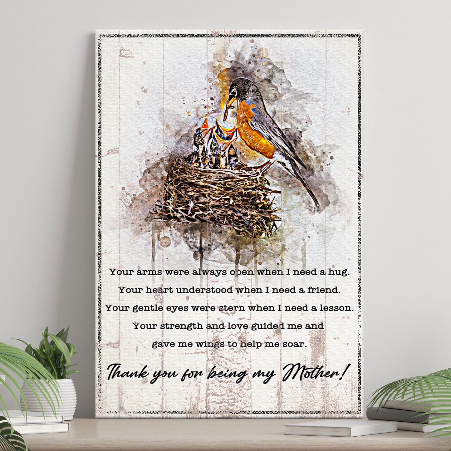 Thank You For Being My Mother Sign  - Image by Tailored Canvases