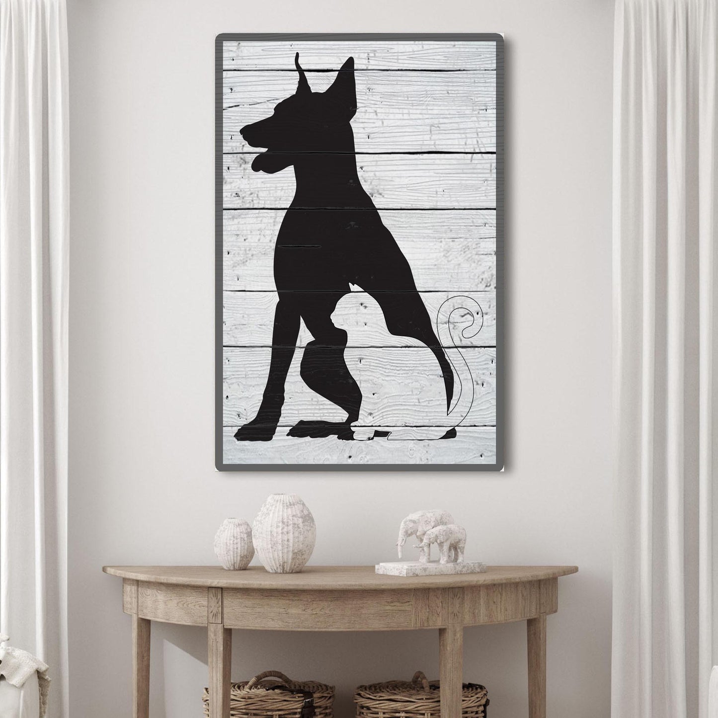 Cat And Dog Pet Canvas Wall Art - Image by Tailored Canvases