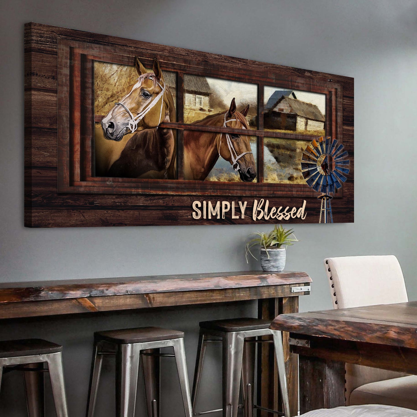 Simply Blessed Sign II  - Image by Tailored Canvases
