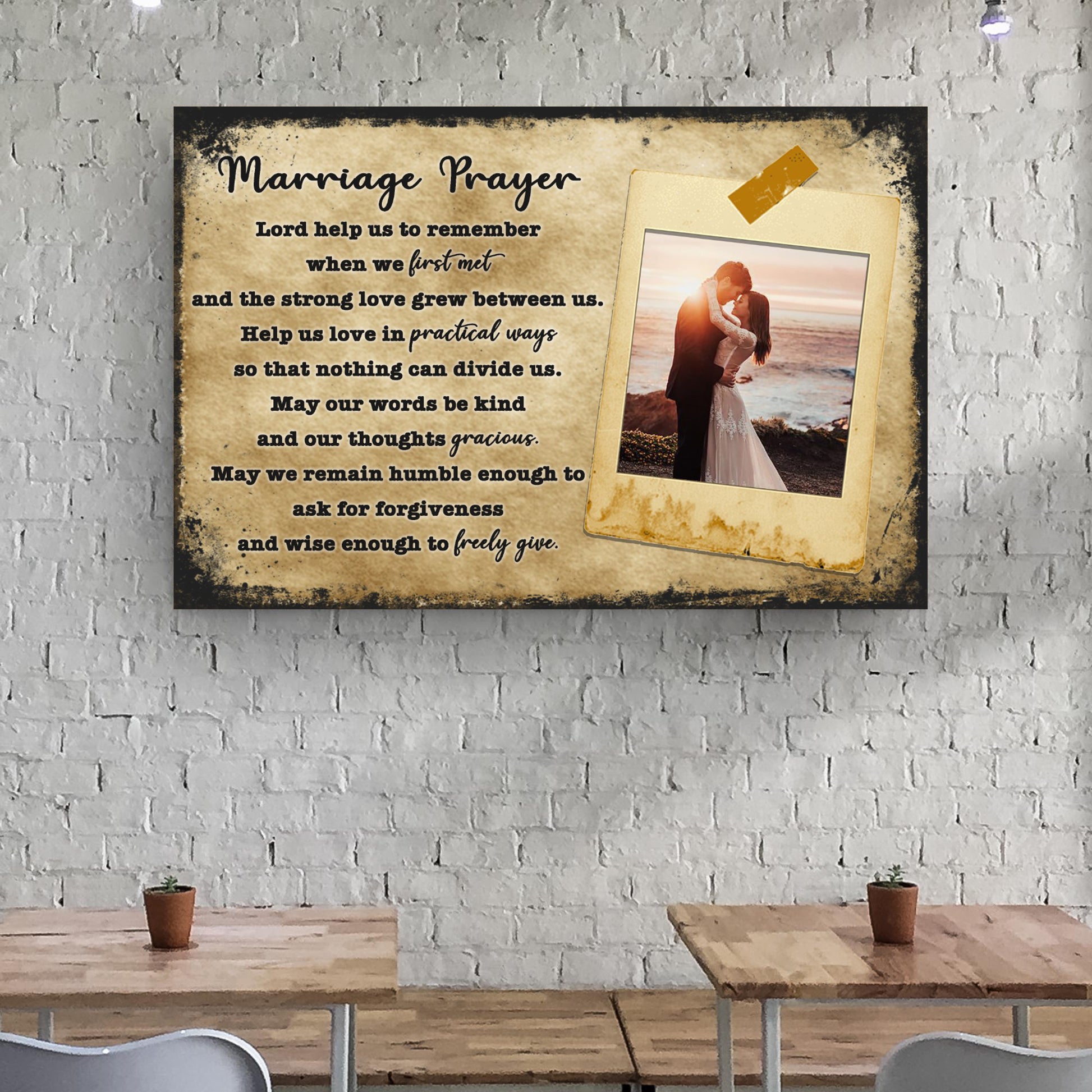 Marriage Prayer Couple Sign II  - Image by Tailored Canvases