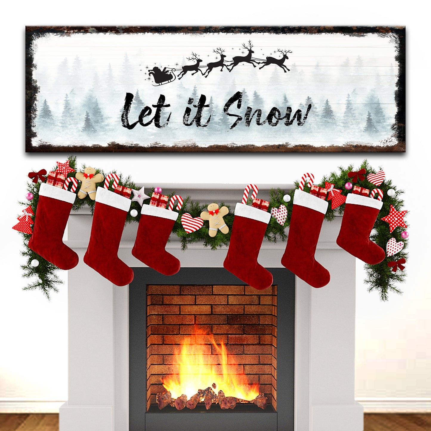 Let It Snow Sign - Image by Tailored Canvases