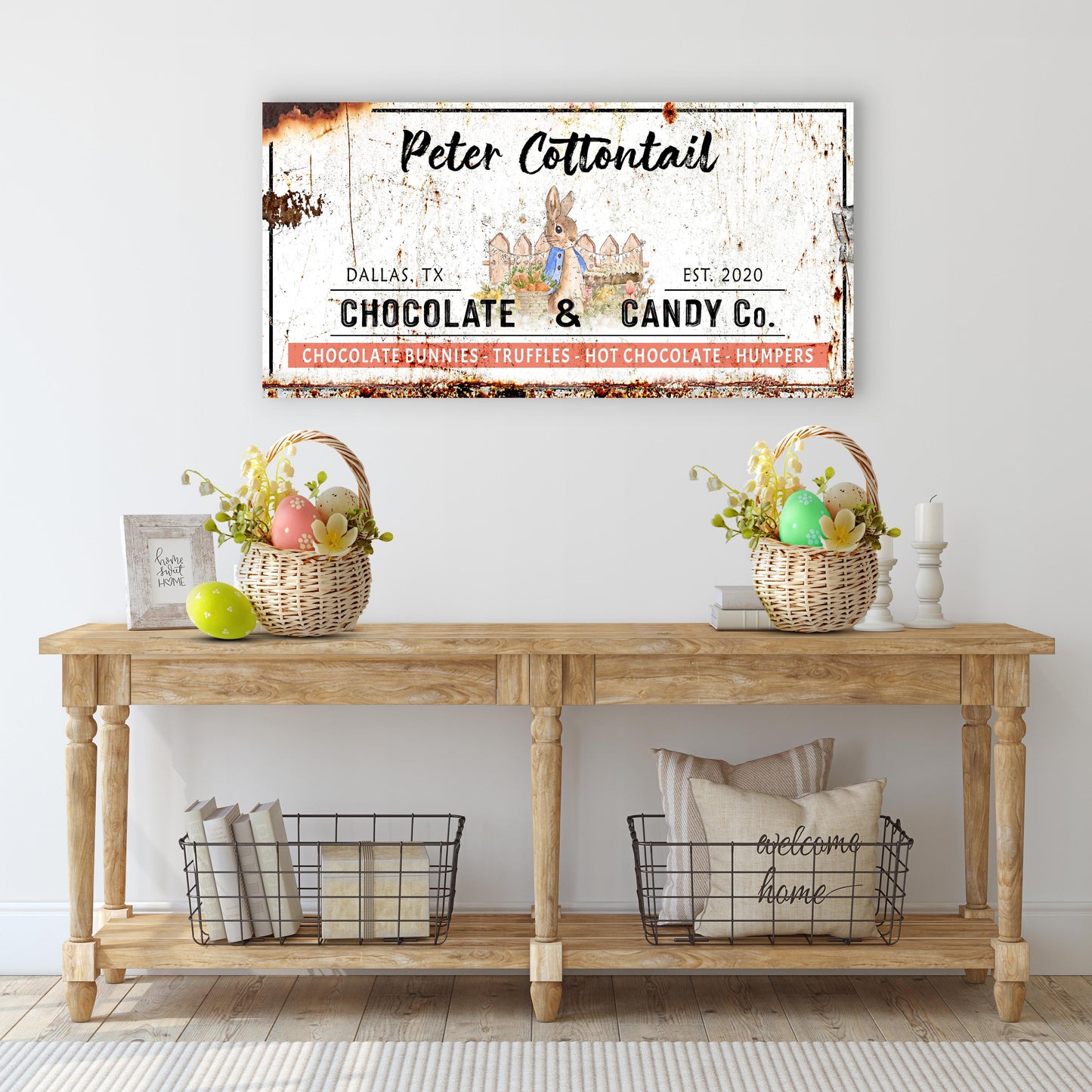 Peter Cottontail Easter Sign Style 1 - Image by Tailored Canvases