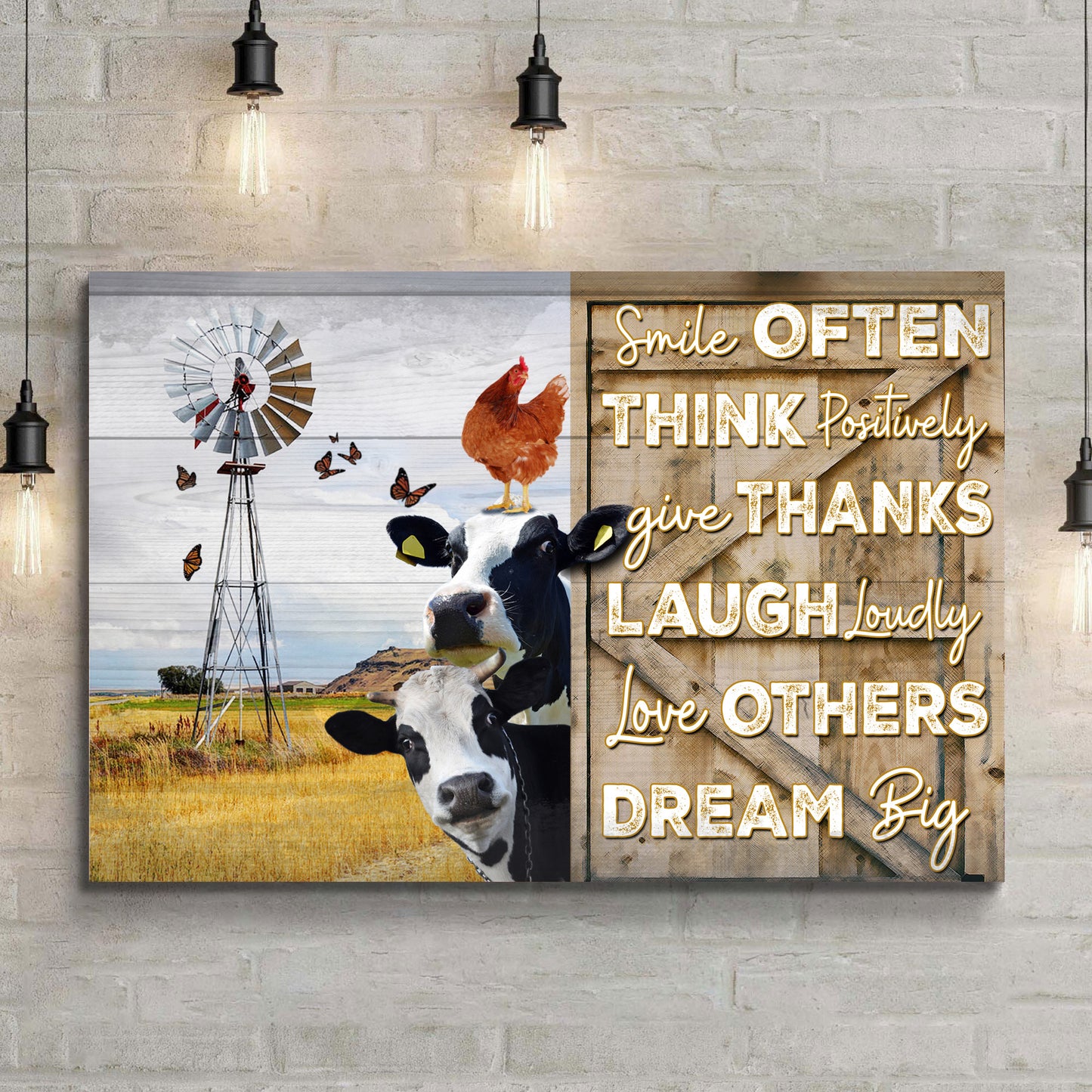 Smile Often Give Thanks Sign  - Image by Tailored Canvases