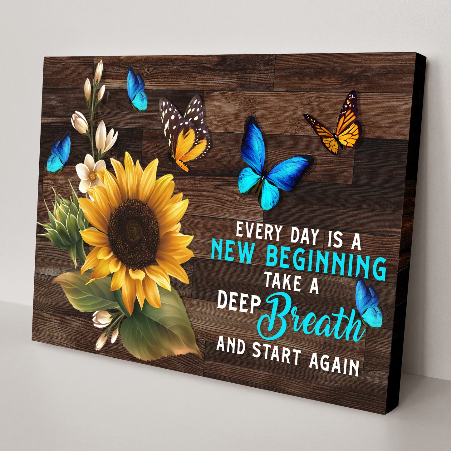 Everyday Is A New Beginning Sign Style 2 - Image by Tailored Canvases