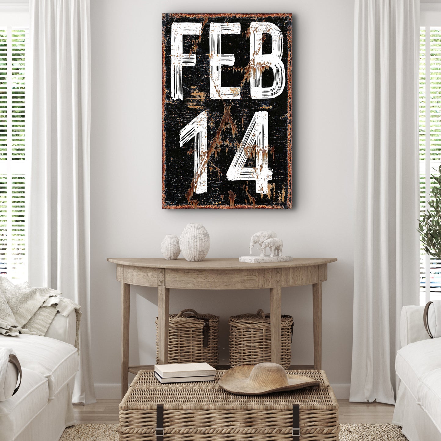 Feb 14 Sign Style 2 - Image by Tailored Canvases