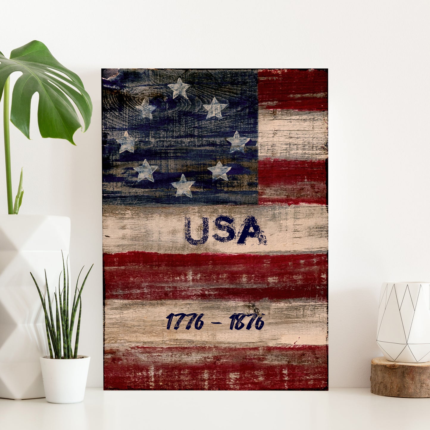 USA 1776-1876 Sign - Image by Tailored Canvases