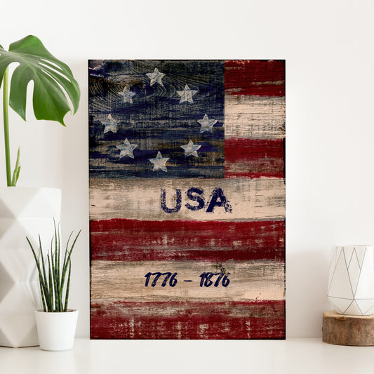 USA 1776-1876 Sign - Image by Tailored Canvases