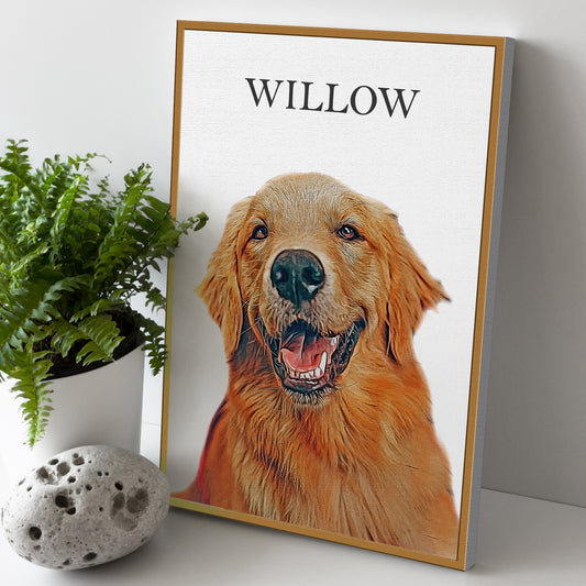 Pet Painting Sign - Image by Tailored Canvases