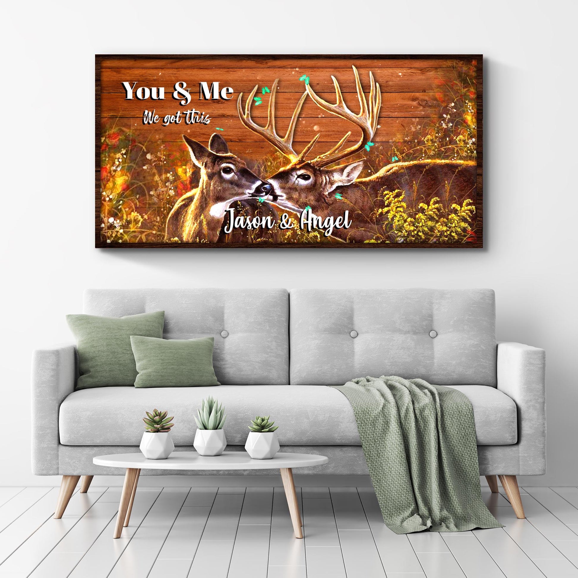Deer Couple Sign - Image by Tailored Canvases