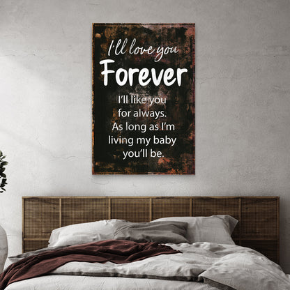 I'll Love You Forever Sign II Style 1 - Image by Tailored Canvases