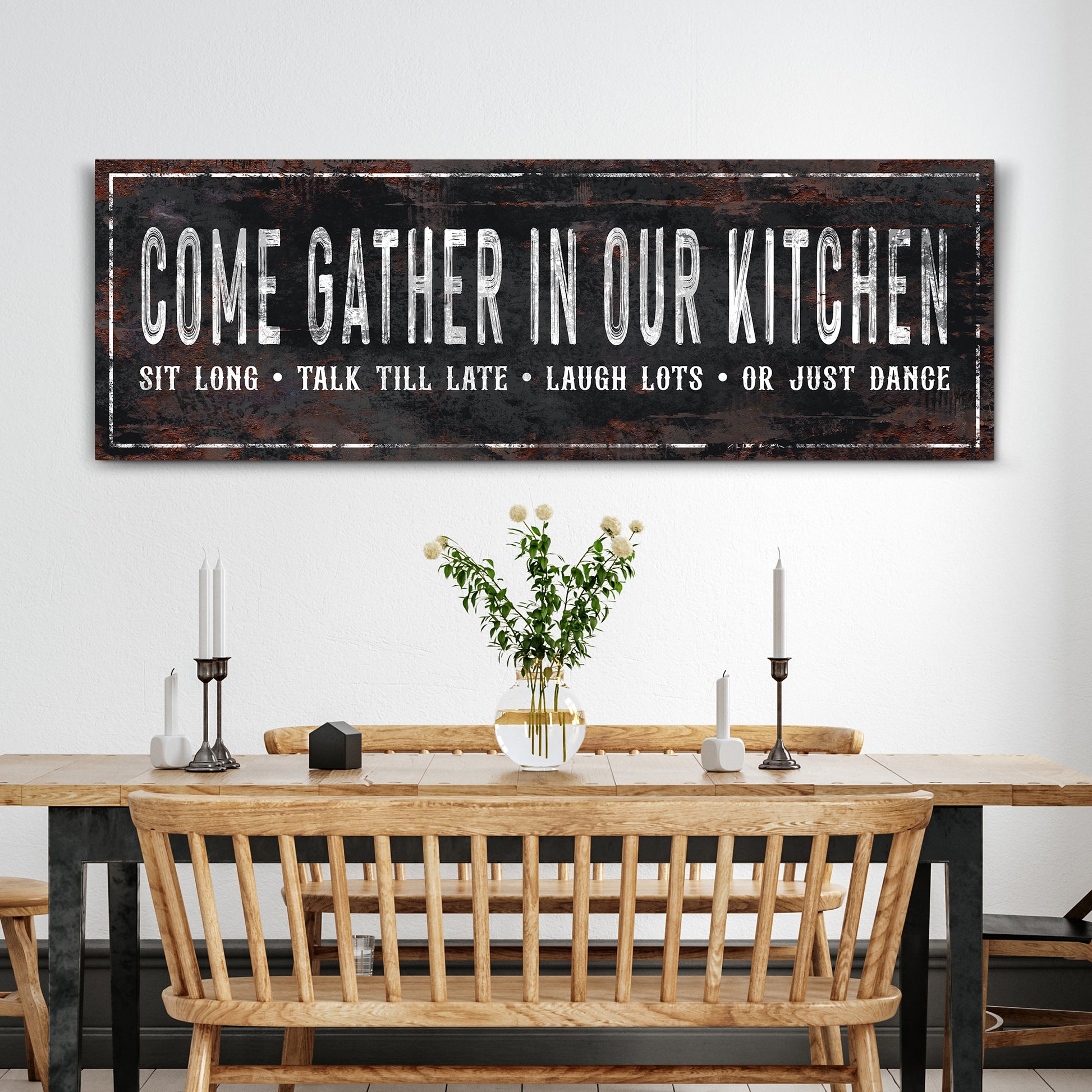Come Gather In Our Kitchen Sign - Image by Tailored Canvases