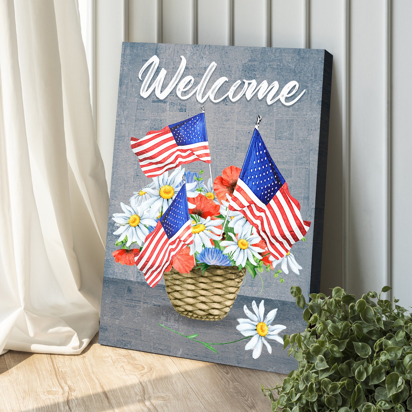 Welcome America Sign Style 1 - Image by Tailored Canvases