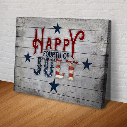 Happy Fourth Of July Sign - Image by Tailored Canvases