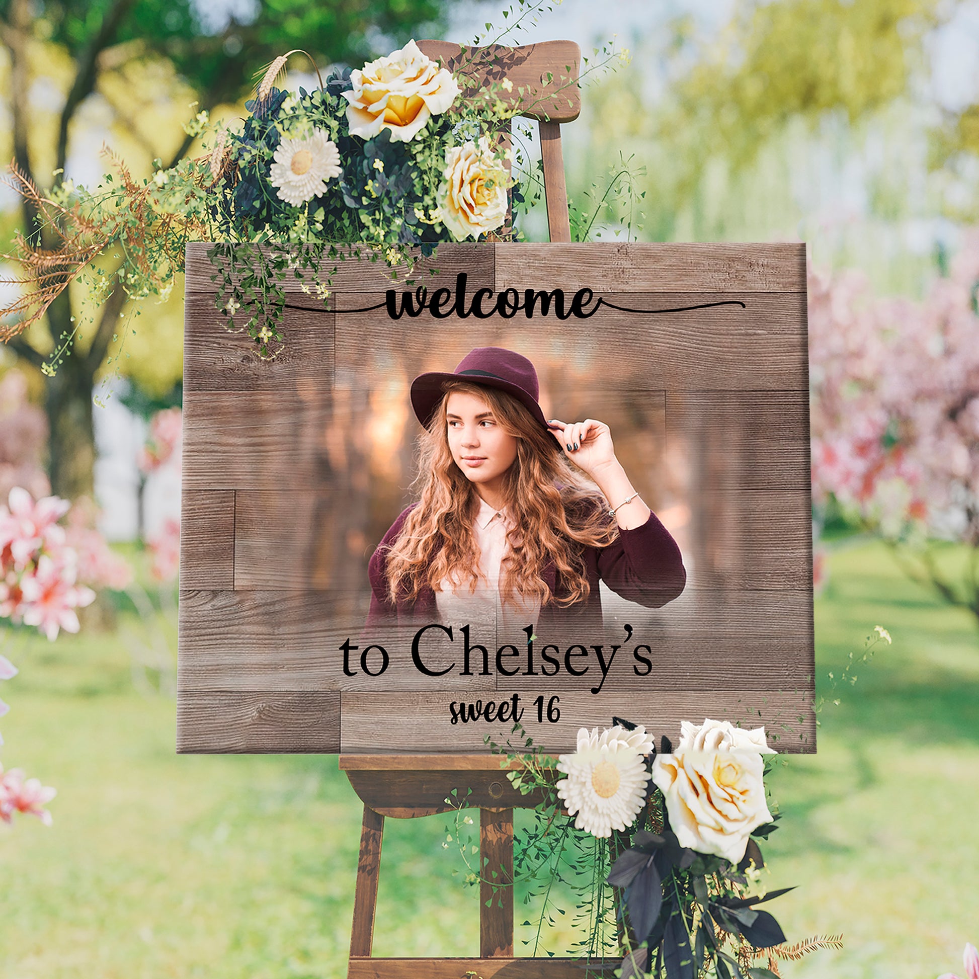 16th Birthday Welcome Sign III Style 1 - Image by Tailored Canvases