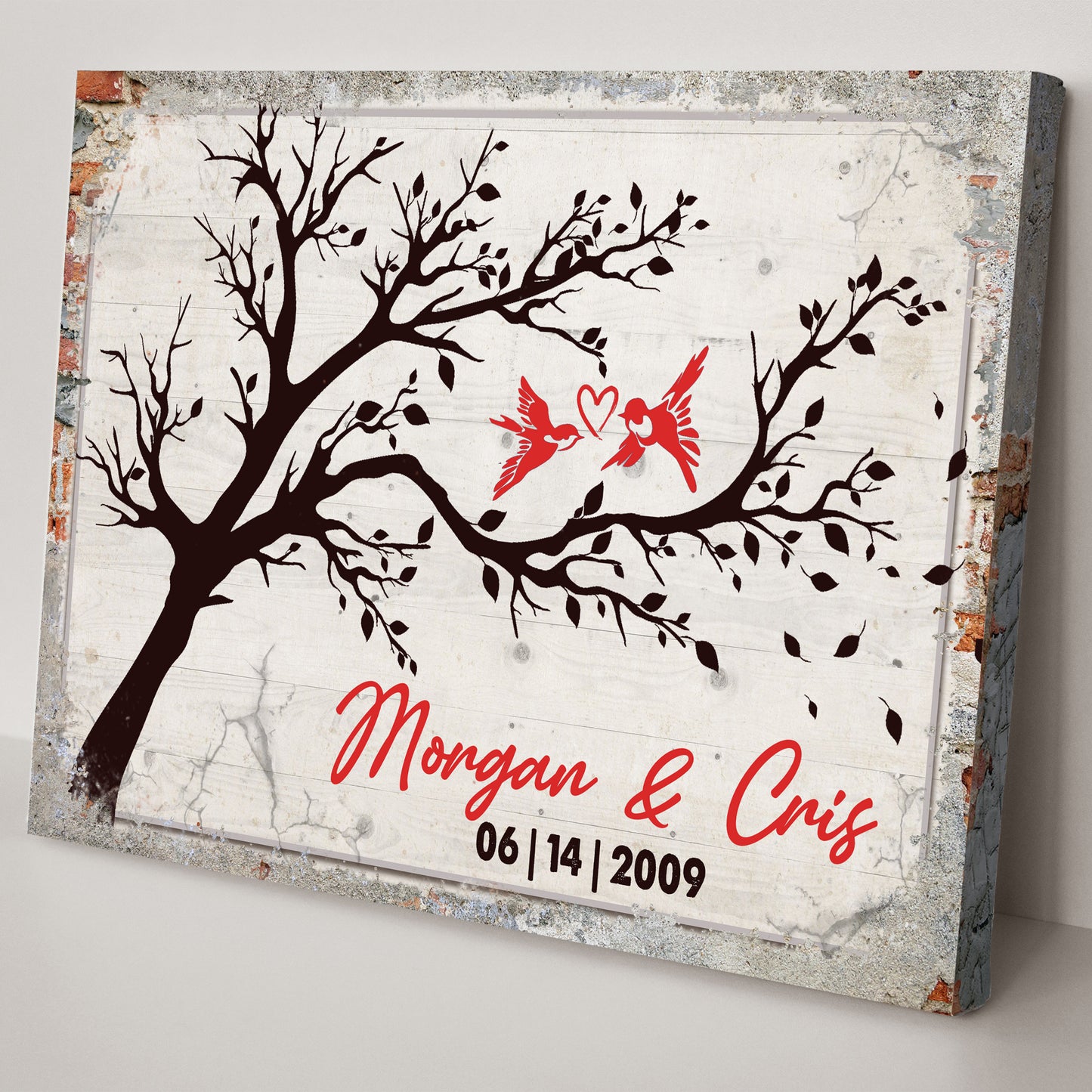 Love Birds Couple Sign II Style 2 - Image by Tailored Canvases