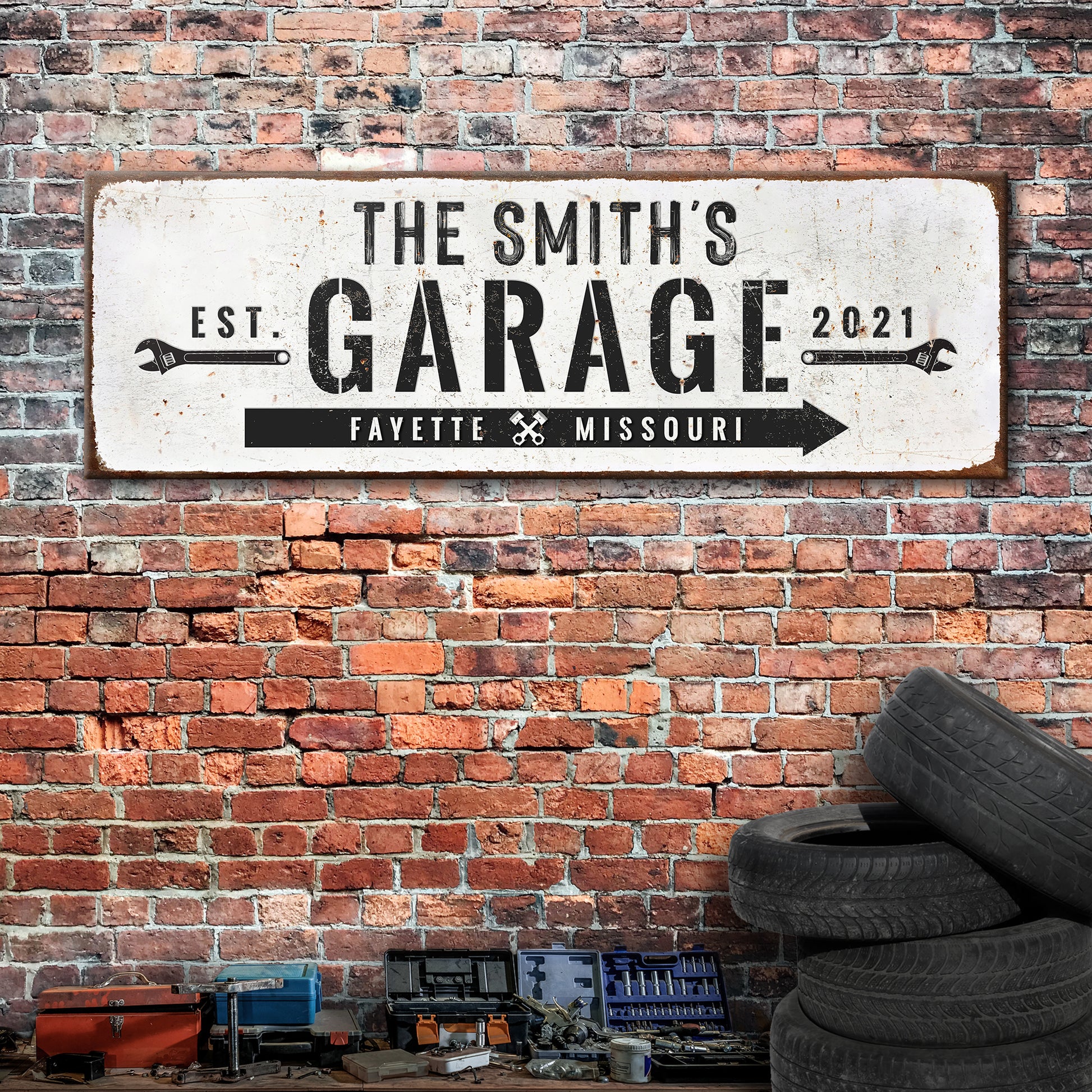 Grandpa Garage Sign | Customizable Canvas Style 1 - Image by Tailored Canvases