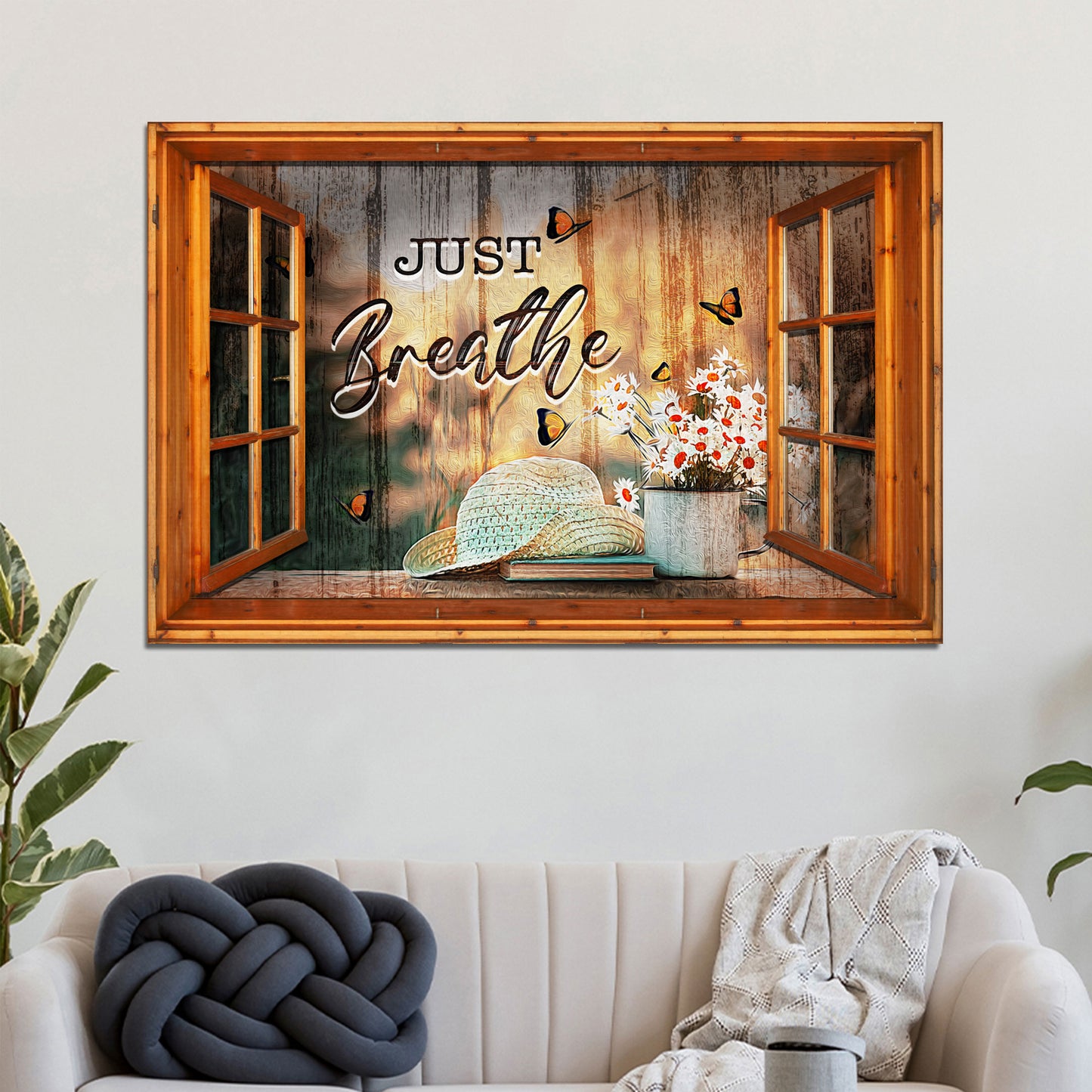 Just Breathe Sign VIII - Image by Tailored Canvases