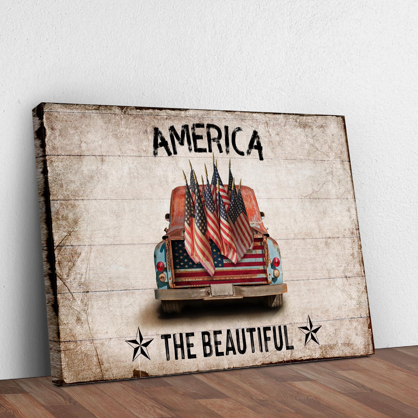America The Beautiful Sign Style 2 - Image by Tailored Canvases